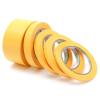 1 rouleau de ruban de masquage de 10 mm x 50 m pour bricolage, peinture, décoration, garage, carrosserie, artisanat, sans résidus, (10 mm x 50 m, jaune)(jaune)