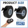 2PCS Ruban De Câbles Résistant à La Chaleur 4,6m X 23mm X 0,8mm ruban électrique Adhésif Pour Câblage Auto Gaffer Noir Isolant électrique Flexible Ruban Noir Pour électricien Intérieur