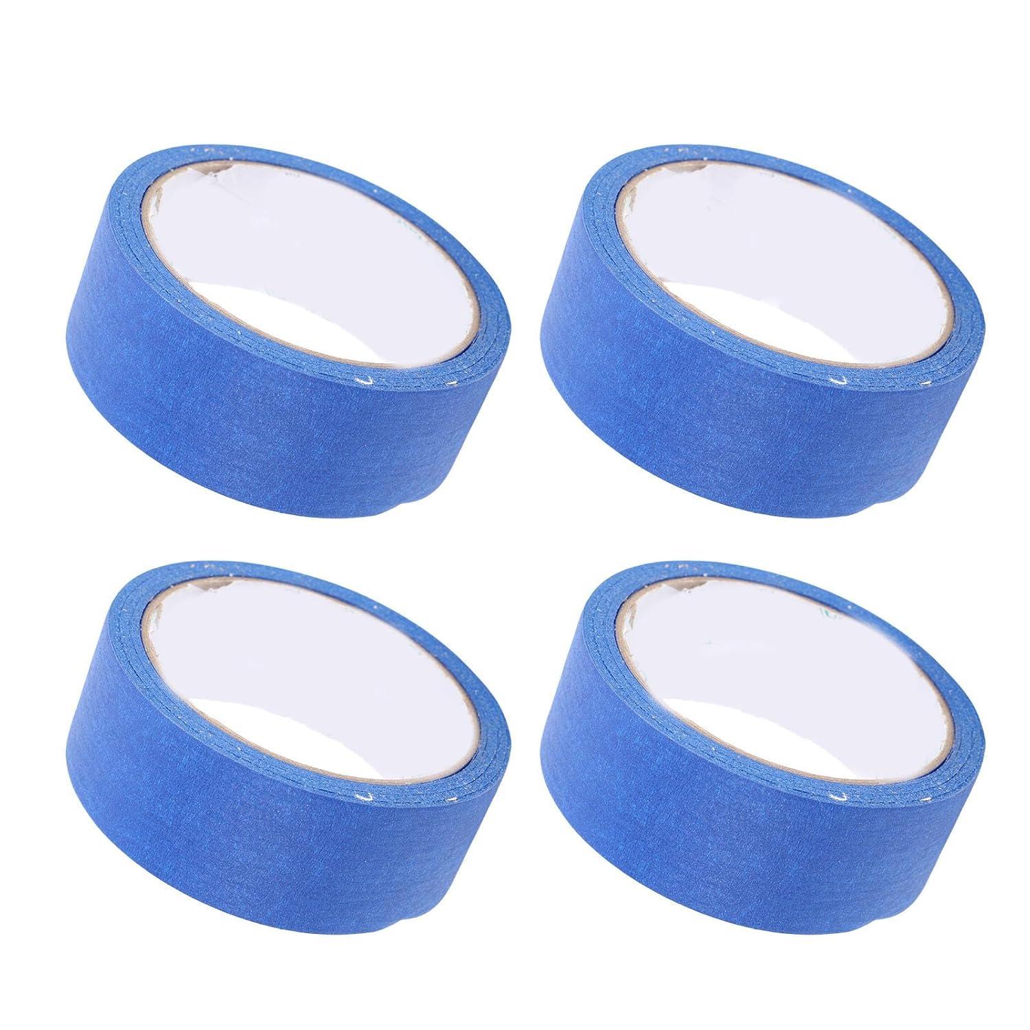 image:imageRuban de Masquage pour Peintre Automobile Facile Utiliser sans Rsidus pour la Peinture et la Finition Automobile 4 Pices 35mm 20M VioletBleue