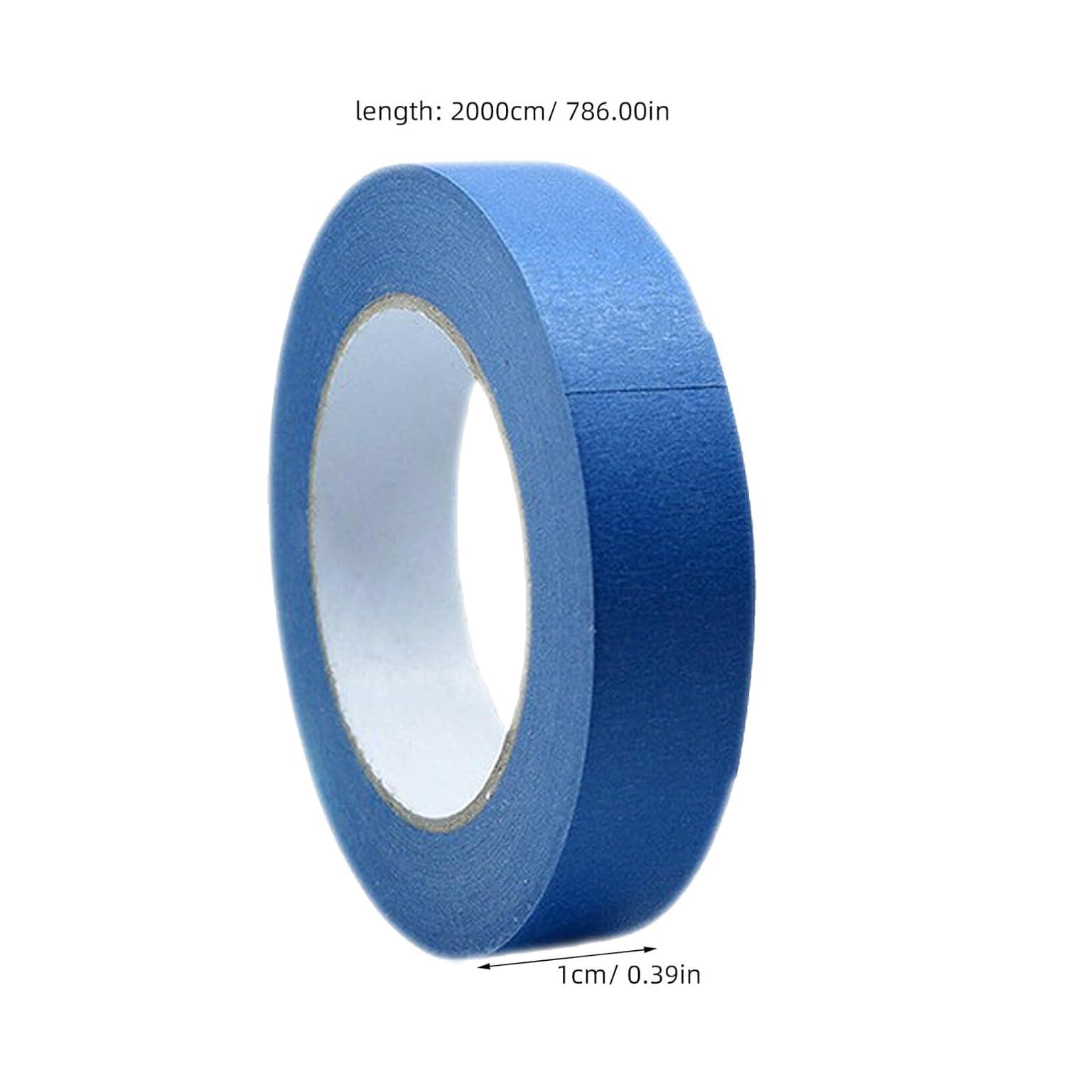 image:imageAnneome Ruban de Masquage Fin Bleu 1 CM X 20 M Lot de 5 Rouleaux Adhsif pour Peinture Murale et Automobile Fournitures de Peinture Prcises pour Dcoration et Finition