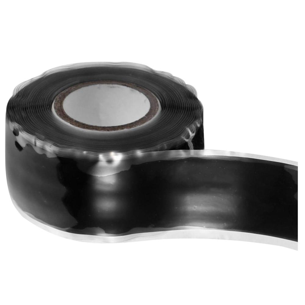 image:imageCabilock Ruban Adhsif en Caoutchouc Silicone Noir 25 CM X 3 M Ruban Dtanchit Rsistant Haute Temprature pour Rparation de Fuites de Tuyaux Isolation lectrique et tanchit