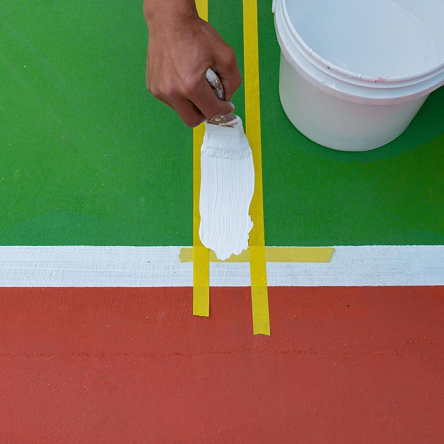 image:imageAlipis Lot de 5 Rubans de Masquage en Papier Crpe Jaune Adhsifs et Faciles Dchirer la Main Dimensions Varies pour Peinture Automobile Meubles et Travaux de Bricolage