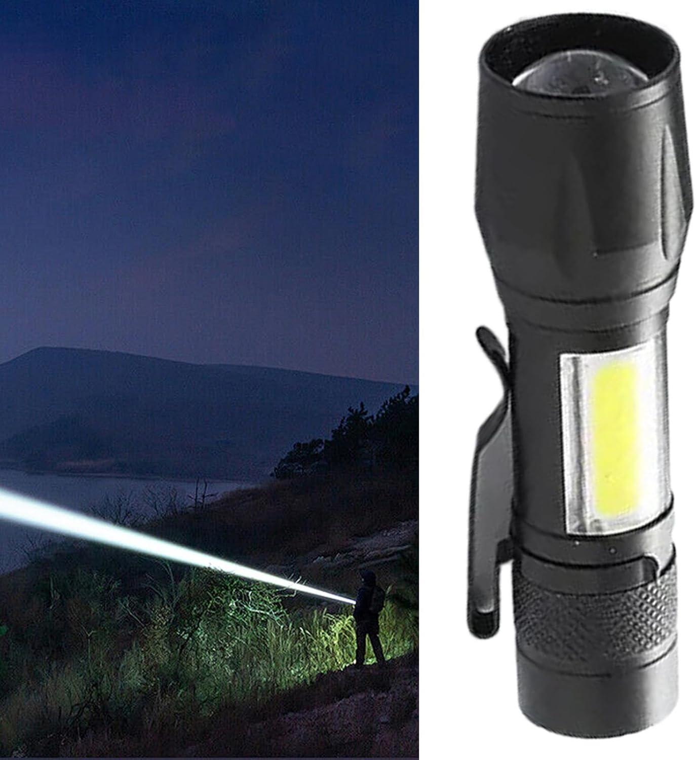 image:imageGnrique clairage Lampe de poche LED lampe de poche rechargeable tanche durable avec modes dclairage avancs LED Flashlight rechargeable portative Flashlight