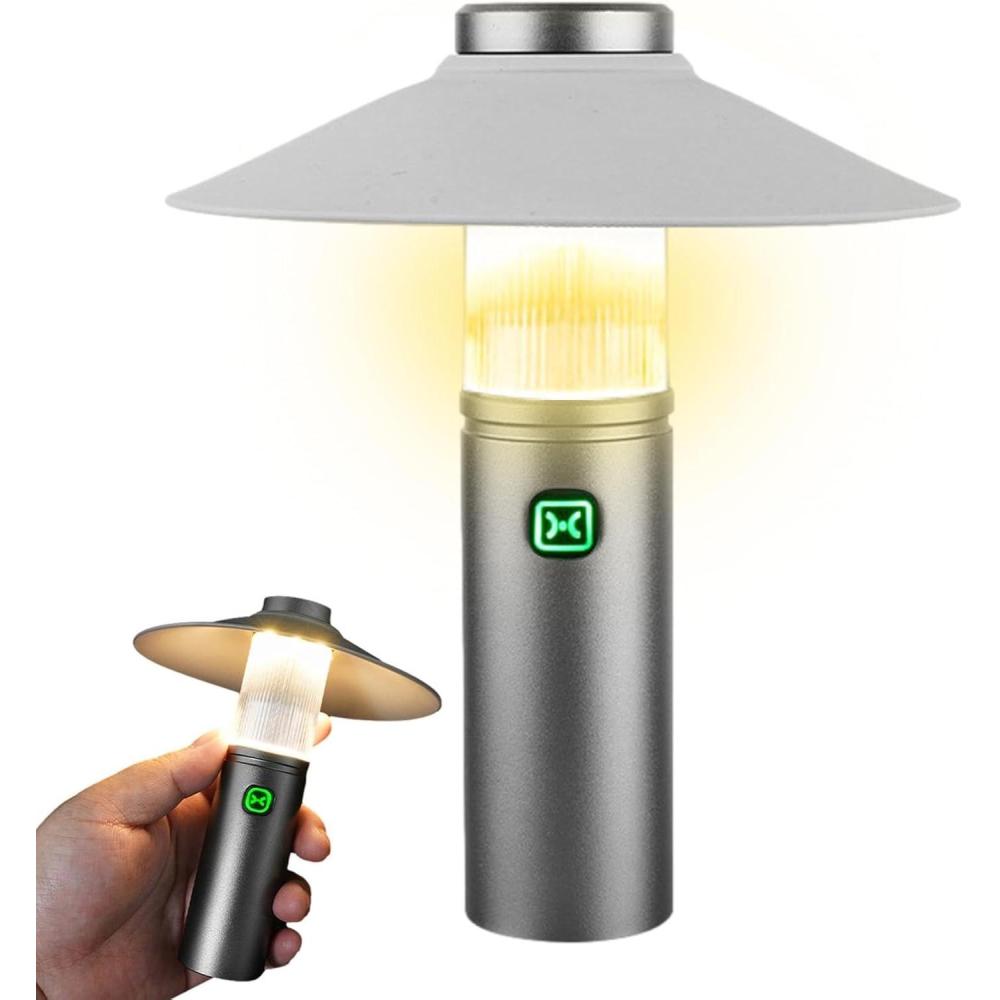 image:imageLampe de camping pour tente lampe de tente rechargeable Lanterne de lampe de poche multifonctionnelle avec crochet en mtal Accessoires dquipement de tente rechargeables pour lesUn