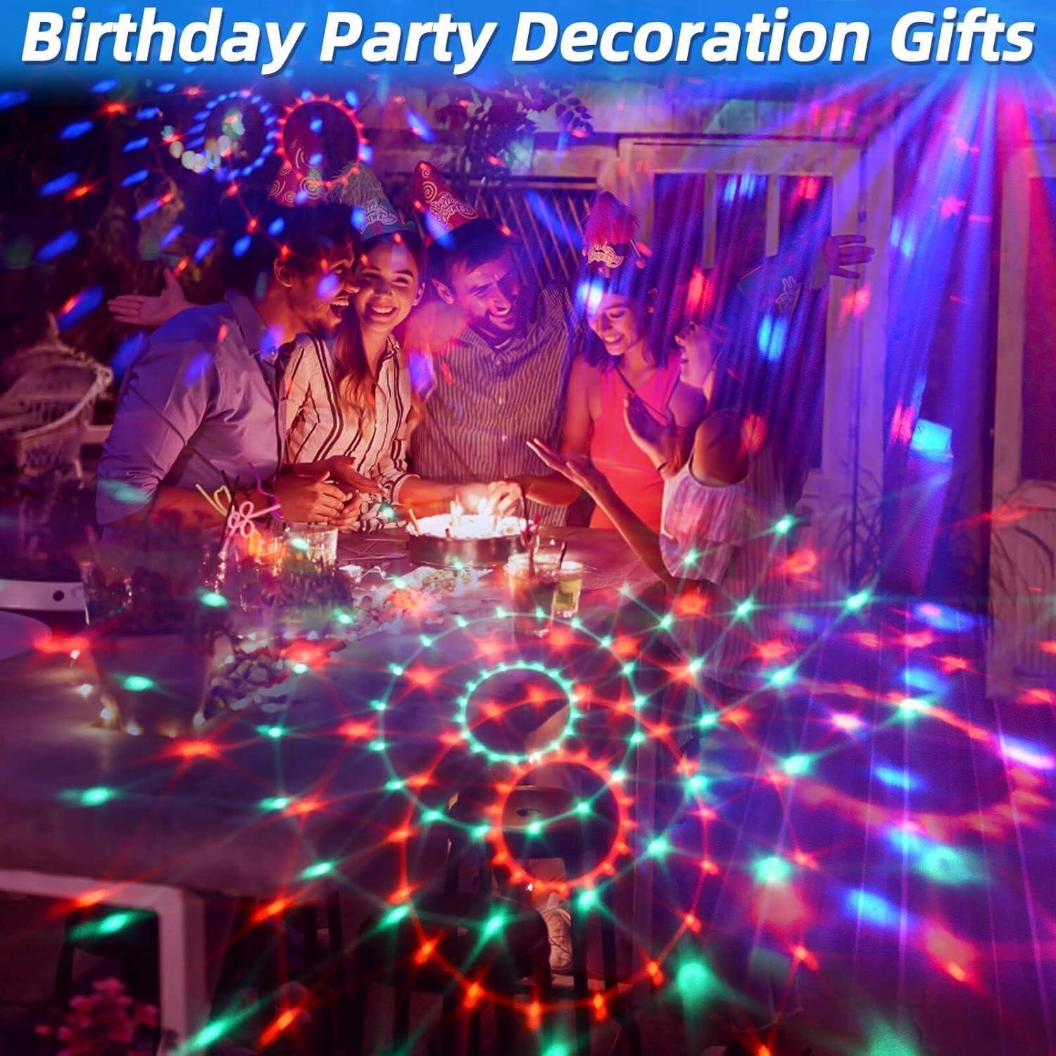 image:imageBoule de Lumire Disco Lumire de Scne LED RVB avec Tlcommande Projecteur Stroboscopique pour Fte Mariage Anniversaire