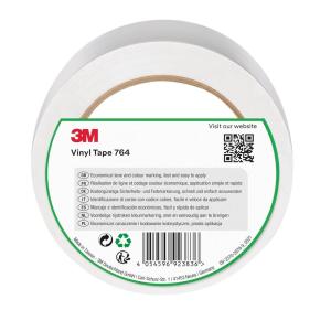 3M Ruban adhésif vinyle 764 usage général, bleu, 50 mm x 33 m(Blanc)