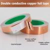 3 Rouleaux Ruban Cuivre Adhesif, 6mm/10mm/20mm x 20m Ruban Feuille de Cuivre pour Réparations Électriques et Barrière Anti-Escargots