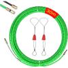 30m Aiguille Electricien, 4,5mm DiamèTre Tire Fil, Spirale de traction avec 2 ressorts de guidage, ruban de traction φ4,5 mm, aide à la traction de câble dans un ruban de traction idéal(30m)