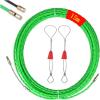 30m Aiguille Electricien, 4,5mm DiamèTre Tire Fil, Spirale de traction avec 2 ressorts de guidage, ruban de traction φ4,5 mm, aide à la traction de câble dans un ruban de traction idéal(15m)