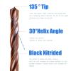 4,2mm Foret HSS M35 de 4,2 mm – En acier rapide – Jeu de 10 – Convient pour aciers, fonte et autres métaux (4,2 mm)(1/2inch)