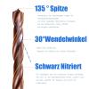4,2mm Foret HSS M35 de 4,2 mm – En acier rapide – Jeu de 10 – Convient pour aciers, fonte et autres métaux (4,2 mm)(13pcs1 5mm-6 5mm)
