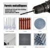 4,2mm Foret HSS M35 de 4,2 mm – En acier rapide – Jeu de 10 – Convient pour aciers, fonte et autres métaux (4,2 mm)(3 2mm)